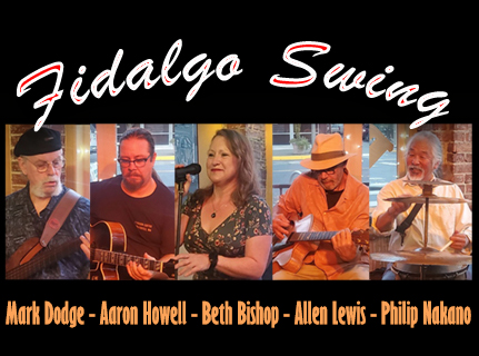 Fidalgo Swing - L. to R.: Mark Dodge, Aaron Howell, Beth Bishop, Allen Lewis, Philip Nakano