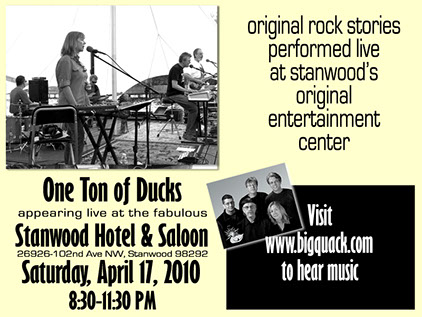 One Ton of Ducks gig flyer